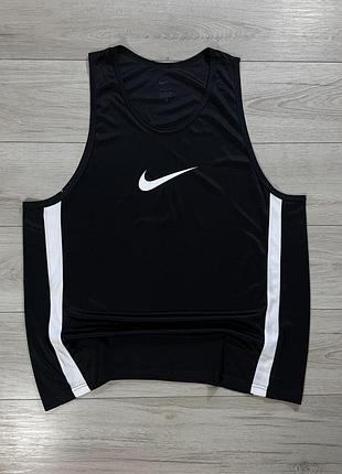 Чорна спортивна майка найк nike dri-fit basketball black, факт 3xl, оригінал