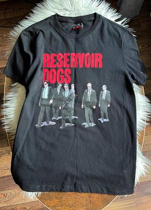 Чоловіча чорна бавовняна футболка reservoir dogs