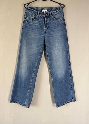 Стильные синие джинсы женские h&amp;m (размер eur 36)