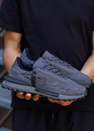 Кроссовки lacoste elite active black dark grey