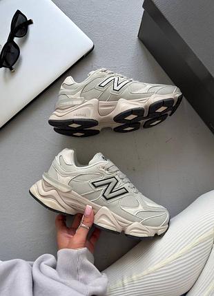 Стильні жіночі кросівки new balance 9060 grey/silver