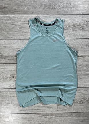 Нова спортивна майка найк nike miler dri-fit running tank, m, оригінал