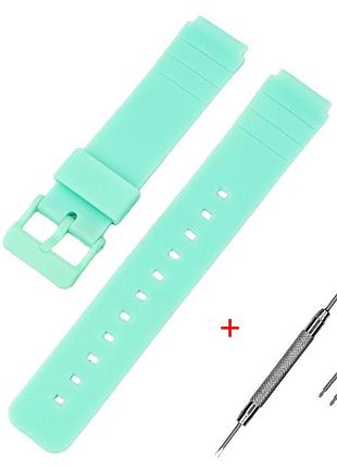 Ремінець для casio mq-24 all light green
