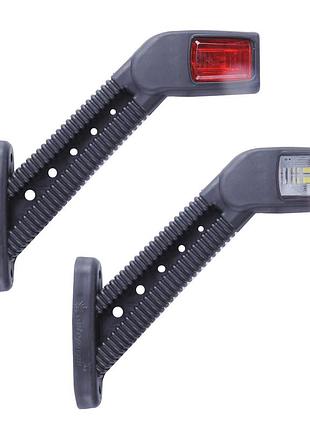 Габарит "ріжки" косий 18см 12/24v червоний+білий+жовтий 1+1+2led "ceray" л-093 (2шт)