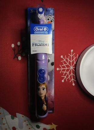 Анна, холодное сердце: детская электрическая зубная щетка oral-b  — disney — frozen / anna5 фото