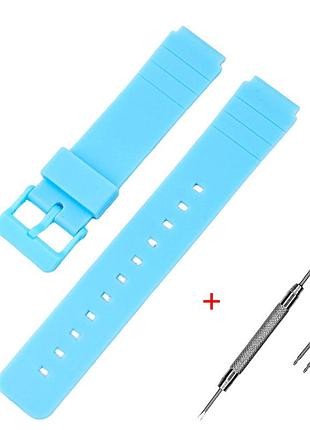 Ремінець для casio mq-24 all blue