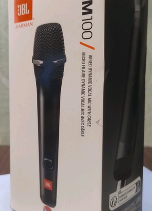 Вокальный проводной микрофон jbl pbm100 black (оригинал)