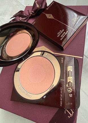 Компактні рум'яна для обличчя charlotte tilbury cheek to chic blusher, ecstasy, 8 г