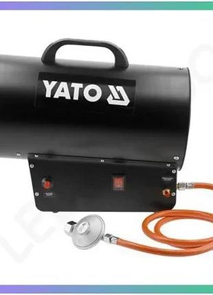 Газовий нагрівач yato 30 квт 650 м3/год для обігріву приміщень з п'єзо запалюванням та захистом від пе sku_yt-99733