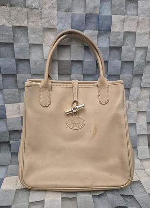 Женская кожаная сумка-тоут longchamp roseau