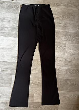 Штани-кльош zara чорні, розмір s 🖤