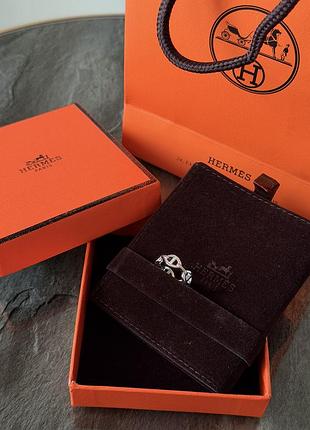 Кільце срібне hermes