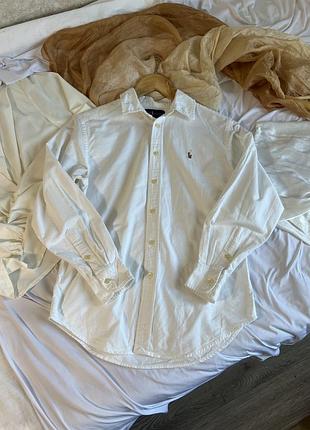 Сорочка рубашка біла polo ralph lauren