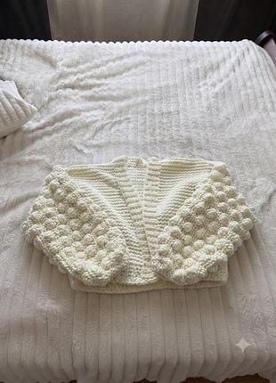 Кардиган з alize puffy 3