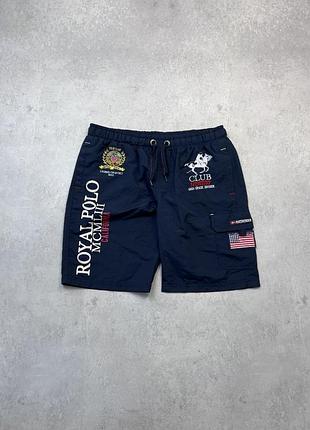 Карго шорты polo ralph lauren club royal vintage l-xl