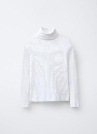 Гольф білий в рубчик zara 3