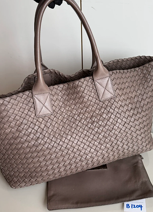 Сумка bottega veneta, шкіра, велика стильна оригінальна шоппер