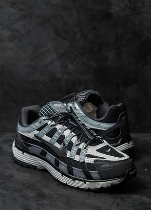 Кроссовки nike p-6000 black grey blue