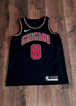 Чоловіча унікальна баскетбольна майка jersey nike nba chicago bulls zach lavine 8 оригінал