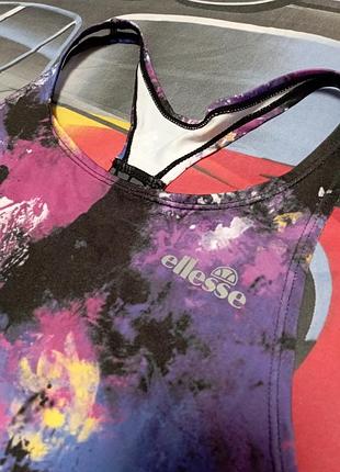 Яркая спортивная майка ellesse оверсайз с открытой спиной