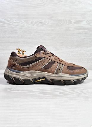 Шкіряні чоловічі кросівки skechers relaxed fit оригінал, розмір 42 (memory foam)