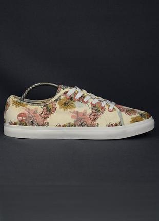 Timberland newport bay oxford кеди жіночі текстильні повсякденні спортивні бежеві з квітковим принтом оригінал 40-41 р/26.5 см converse vans