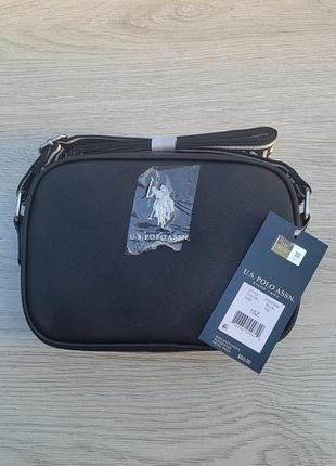 Класична чорна сумочка кросбоді від  u s polo assn