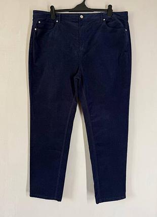 Стильные темно-синие женские брюки m&amp;s collection (размер u924 / eur 52)