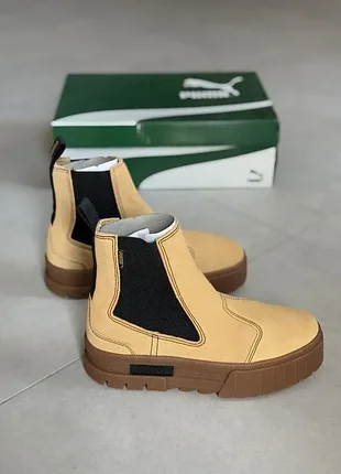 Замшеві/шкіряні черевики челсі puma