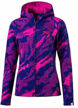 Оригінал толстовка жіноча з капюшоном puma energized allover print