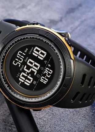 Чоловічий годинник skmei 2070bkgd black-gold, часы