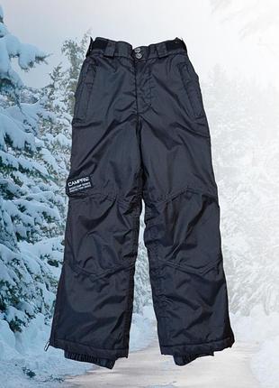Дитячі лижні штани campri basecamp series protection 3000 у чорному кольорі.