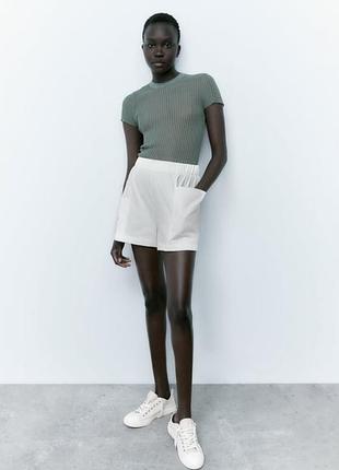 Белые короткие хлопковые шорты с карманами zara
☝️☝️☝️☝️☝️☝️☝️