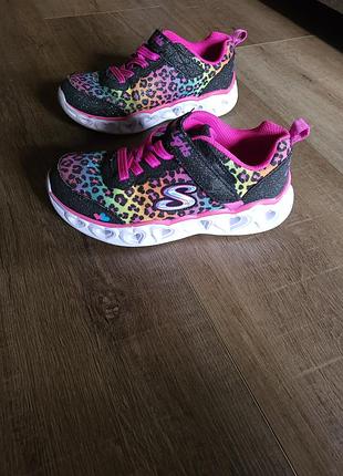 ❗️❗️❗️кроссовки с подсветкой skechers heart lights р. 33