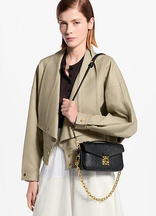 🖤 pochette metis east west premium🖤 натуральная кожа брендовая сумка цепью черная с комплектом люкс стильный подарок девушке