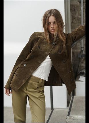 Замшева куртка zara. p .s нова