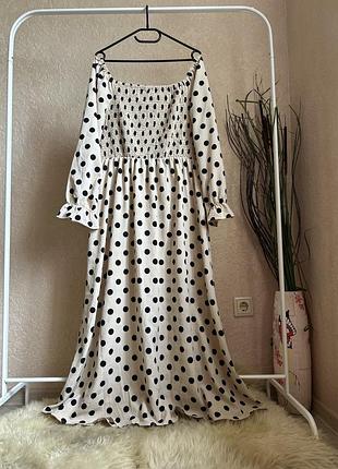 Shein 18-20 р сукня в горошок