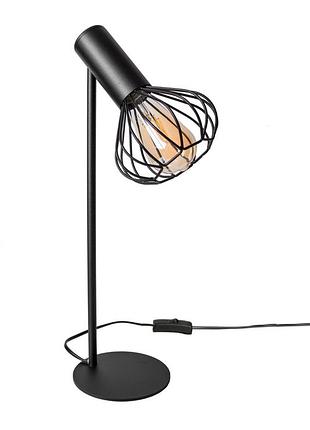 Настольная лампа лофт msk electric lotus nl 14153 bk+bn