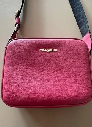 Оригинальный сумка кросс-боди karl lagerfeld paris maybelle camera bag фуксия