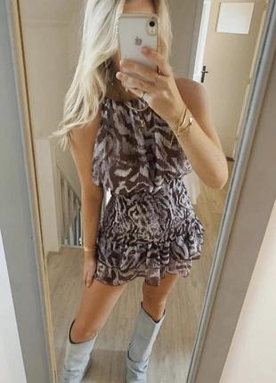 Сукня плаття zara в трендовому принті зебра