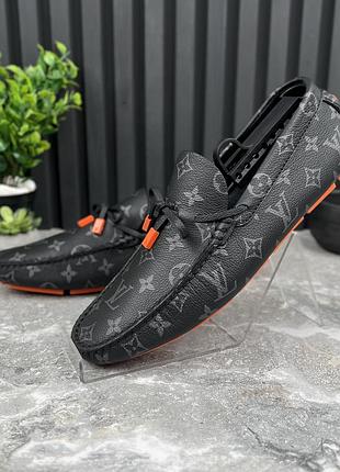 Louis vuitton lv driver moccasins чоловічі мокасини шкіра оригінал 43 eur