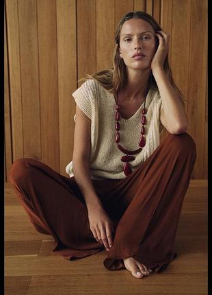 Бежевий топ желет zara p.l
