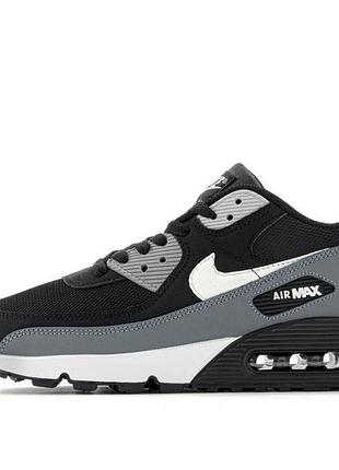 Чоловічі чорні кросівки nike air max 90 black grey х ейр макс 45