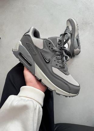 Чоловічі сірі кросівки nike air max 90 grey х ейр макс 43