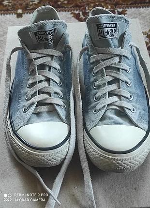 Оригинальные кеды converse / конверс (размер 38, стелька 24.5 см) джинс!