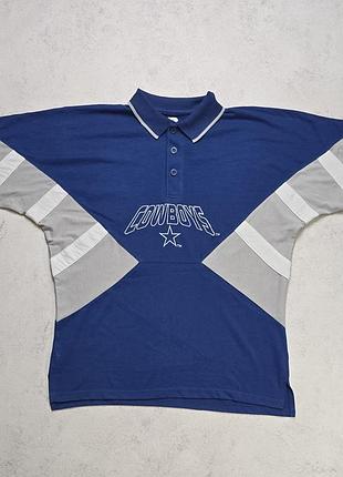 Американський футбол vintage starter dallas cowboys nfl colorblock rugby polo shirt