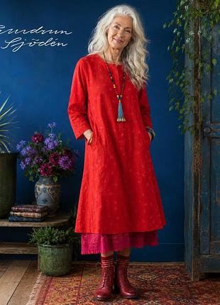 Gudrun sjödén лляна сукня m льон віскоза boho lagenlook scandinavian