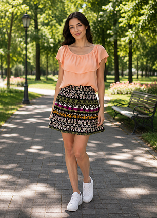 Топ, блузка помаранчевого кольору від бренду miss selfridge