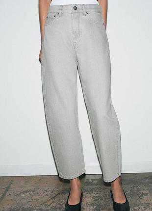 Джинсы zw collection tapered со средней посадкой от zara