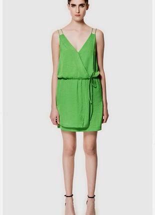 Літня зелена сукня міні zara, s